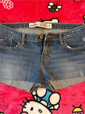 Hollister Light Blue Denim Cutoff Shorts